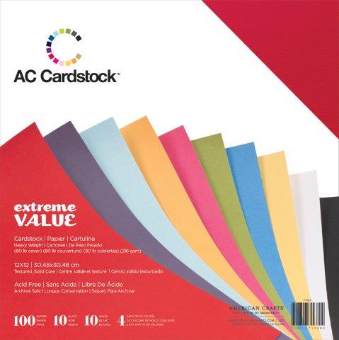 AC71660 - AC Cardstock Value Pack (100 Sheets)