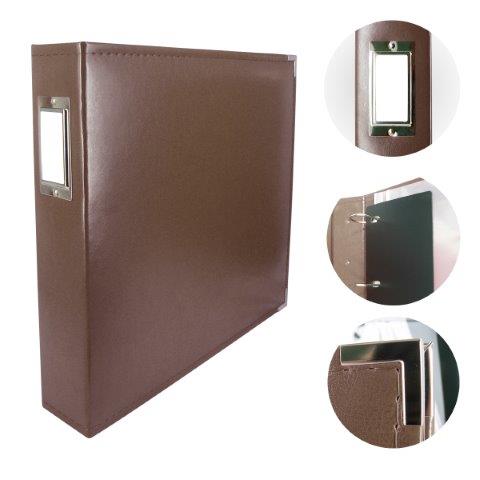 ADCO725394 - Couture Creations 12x12 D-Ring Faux Leather Album