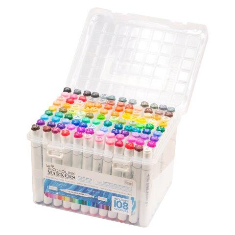 ADCOAPC2 - Twin Tip Alcohol Ink Marker Case (Includes 108 Colours)