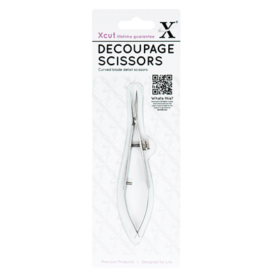 DXCU255106 - Xcut Decoupage Scissors Ultra Fine - Curved Tip