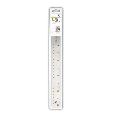 DXCU255300 - Xcut 12" Steel Ruler (Soft Back)