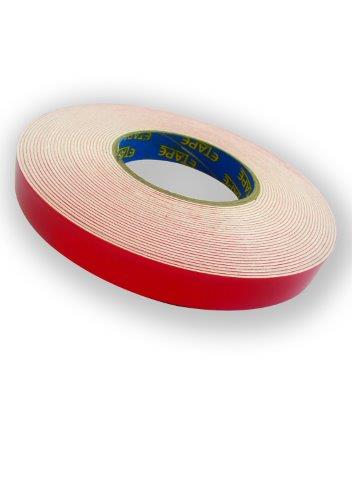 TW6972 - Tape Wormz White Double Sided Foam Tape - 1.5mm x 18mm x 10m